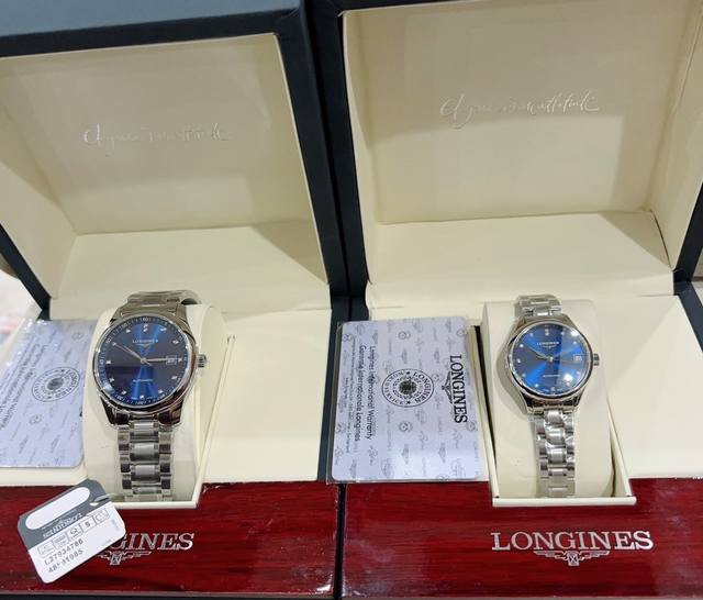 经典对表 品牌 浪情-Longines型号 名匠系列情侣机械腕表机芯 搭载西铁城机芯 进口8215 玻璃 防刮耐磨蓝宝玻璃镜面 表壳 316精钢表壳 超薄纤细原